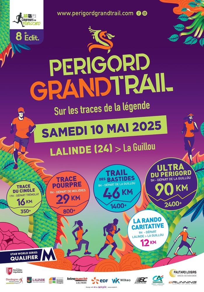 Affiche Périgord Grand Trail 2025